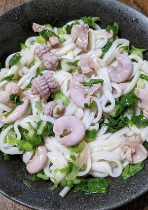 冷豚コブクロネギポンうどん251kcal-レシピのメイン写真