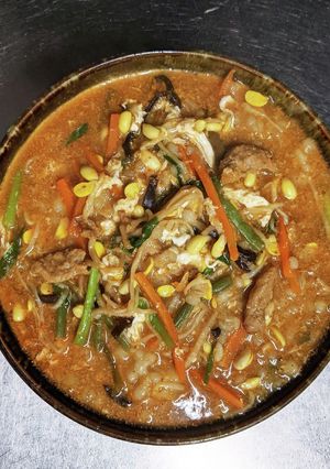 もち麦濃ユッケジャンクッパ271kcal-レシピのメイン写真