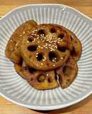 根菜おつまみレンコンの醤油バターステーキ