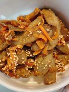 ごぼうと人参の味噌ごまきんぴら-レシピのメイン写真