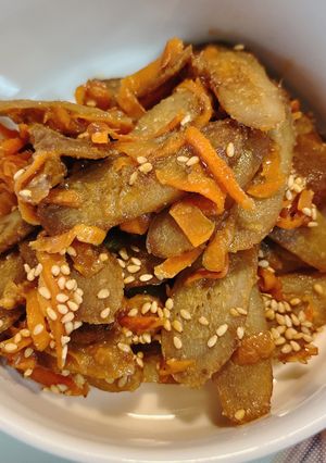 ごぼうと人参の味噌ごまきんぴら-レシピのメイン写真