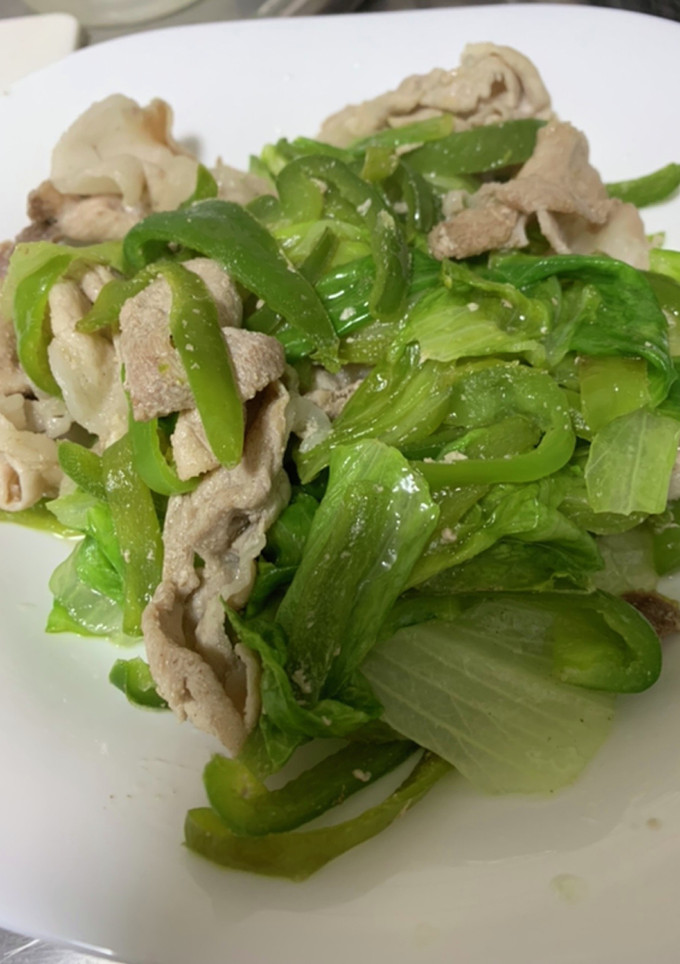 簡単。豚肉とレタスのレモン炒め-レシピのメイン写真