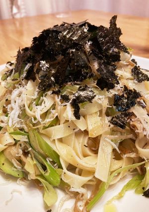 しらすとごぼうのパスタ-レシピのメイン写真