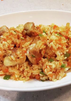 簡単に。子供の好きなカレーピラフ　-レシピのメイン写真
