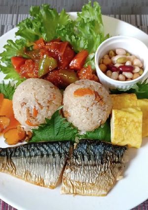 超簡単!炊き込みご飯のワンプレート!-レシピのメイン写真