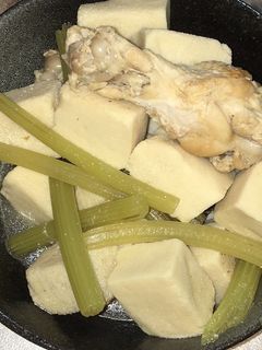 手羽元と蕗と高野豆腐の煮物-レシピのメイン写真