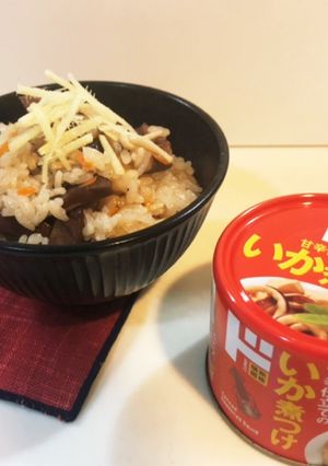 【ド情熱で作る】いか煮つけで炊き込みご飯-レシピのメイン写真