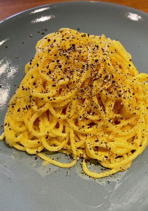 鳥のブロードを使ってまったりカルボナーラ-レシピのメイン写真