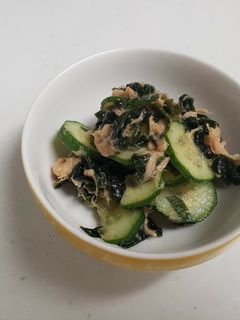 きゅうりとわかめとツナの酢の物-レシピのメイン写真