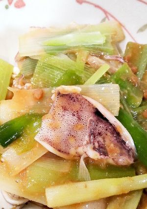 山うどとひいかのヌタ（酢味噌和え）-レシピのメイン写真