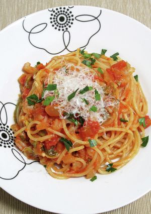フェンネルの香る海老のトマトソースパスタ-レシピのメイン写真