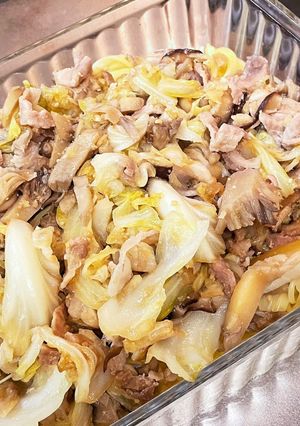 キャベツとキノコと豚こまのパスタ-レシピのメイン写真