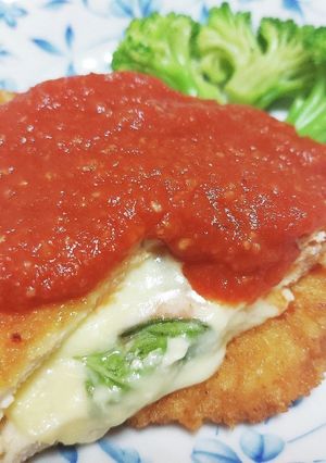 バジルとチーズのササミカツレツ-レシピのメイン写真