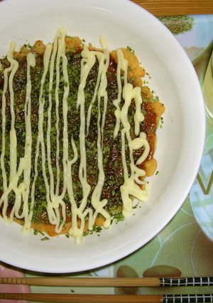 「塩蔵昆布」と溶けるチーズのお好み焼き-レシピのメイン写真