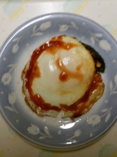 ケチャップ目玉焼き-レシピのメイン写真