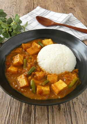 厚揚げとインゲンのスパイスカレー-レシピのメイン写真