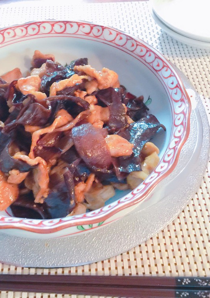 きくらげと豚肉の炒め物-レシピのメイン写真