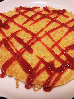 簡単!!お好み焼き風、焼きオムライス-レシピのメイン写真