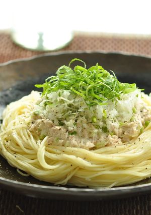 ツナとスプラウトの冷製おろしパスタ-レシピのメイン写真