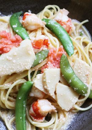 筍とスナップエンドウの明太子パスタ-レシピのメイン写真
