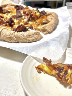 簡単!全粒粉で焼肉ピザ♪-レシピのメイン写真