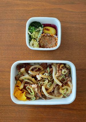 中学生野球弁当49｜生姜焼き丼-レシピのメイン写真