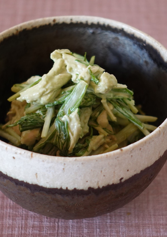 蒸し鶏の恵みの麴青汁マヨネーズ和え-レシピのメイン写真