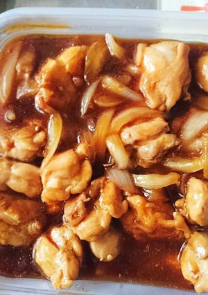 鶏ももの照り焼き！新たま入れて〜♪♪♪-レシピのメイン写真