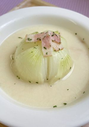 ベジ♪まるごと新たまねぎのチーズスープ-レシピのメイン写真