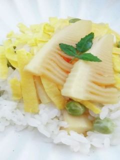 たけのことうすいえんどうのお寿司-レシピのメイン写真