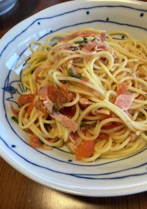 トマトと大葉のパスタ-レシピのメイン写真