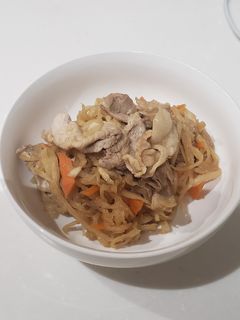 切り干し大根の豚こま肉の炒め煮-レシピのメイン写真