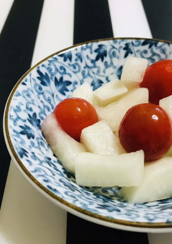 大根とトマトの白だし漬け 簡単もう一品-レシピのメイン写真