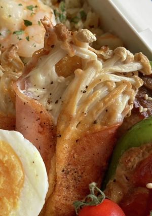 調味料いらず!ハムチーえのき-レシピのメイン写真