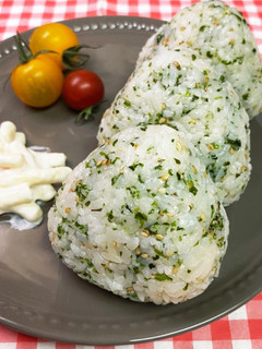 ★青さのりのおにぎり♪ダシダで韓国風味♪-レシピのメイン写真