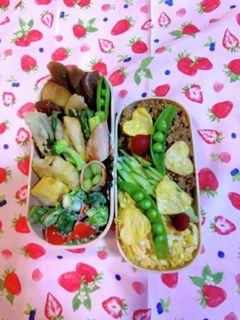 塾弁当♡三色弁当♪-レシピのメイン写真