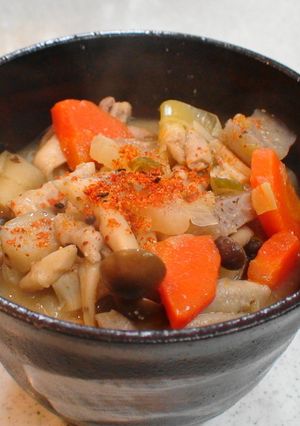きのこ入り♪　具だくさんモツ煮★-レシピのメイン写真