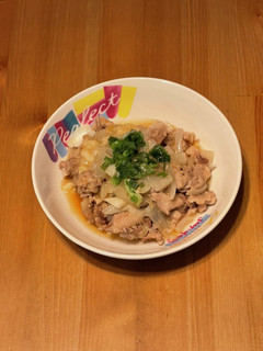 豚コマと玉ねぎのズボラレンチン-レシピのメイン写真