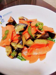 なすとにんじんの白だし炒め-レシピのメイン写真