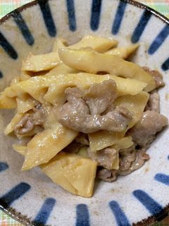 たけのこと豚肉の味噌炒め-レシピのメイン写真