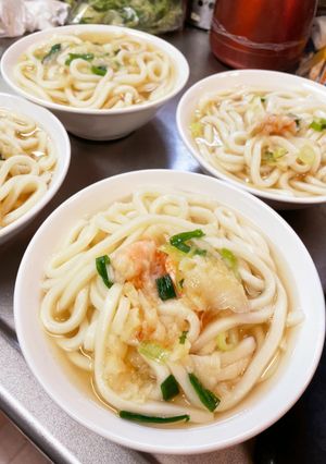 かき揚げ1つで家族でうどん-レシピのメイン写真