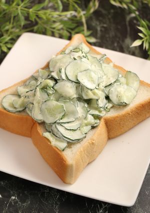 簡単！きゅうりのオープンサンド-レシピのメイン写真