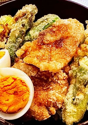 豚唐揚げ丼-レシピのメイン写真