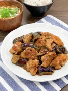 ナスと鶏肉の生姜照り焼き*簡単夏おかず*-レシピのメイン写真