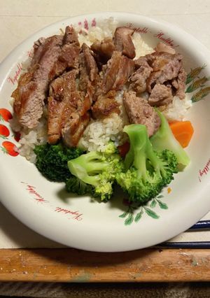 ガーリック肉ライス（3人分）-レシピのメイン写真