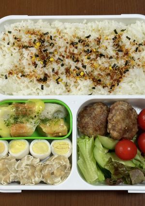 ハンバーグしゅうまいフードマン800弁当-レシピのメイン写真