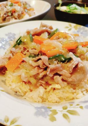 卵チャーハンの肉あんかけ丼-レシピのメイン写真