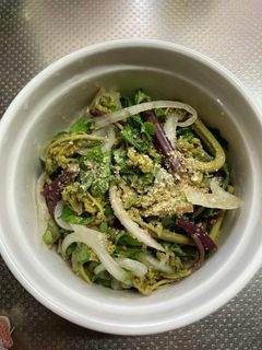簡単#旬#ワラビと新玉ねぎの胡麻酢和え-レシピのメイン写真