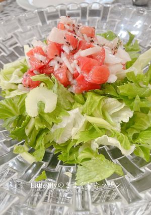 セロリのサラダ トマトドレッシング-レシピのメイン写真