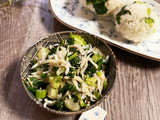 簡単♪セロリの葉としらすの白だし炒め